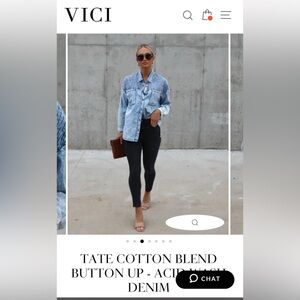 Vici Chambray Button Up